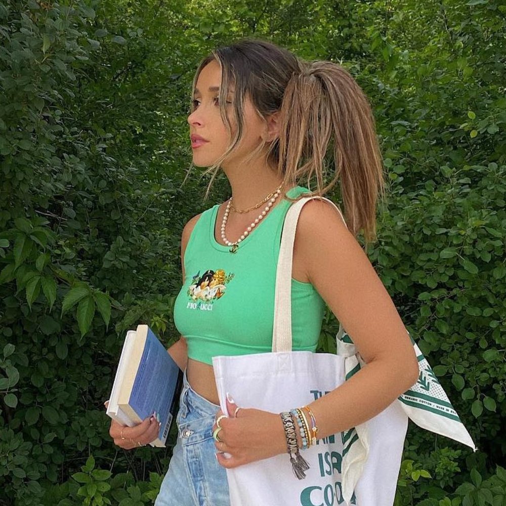Fiorucci Green Crop Top